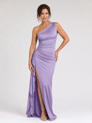 Serane | One Shoulder High Side Slit Maxi Dress