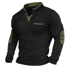 Dylan – Contrast Detail Long-Sleeve Shirt
