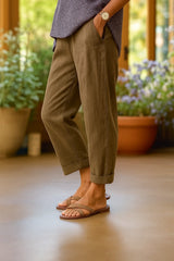 Elise – Crisp Comfort Cropped Pants