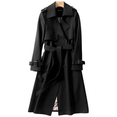 Elara - Women’S Classic Double-Breasted Trench Coat