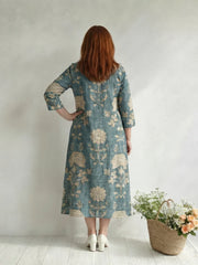 Skye | Gentle Shape Floral Midi Dress