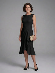 Cosima | Sleeveless Wrap Detail Midi Dress
