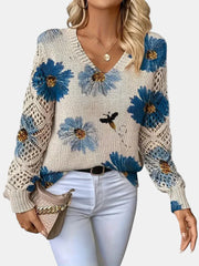 Brianna – Blooming Chic Knit Sweater