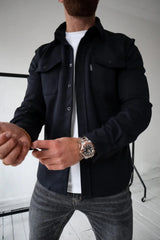 Mason – Textured Button-Up Knit Shirt