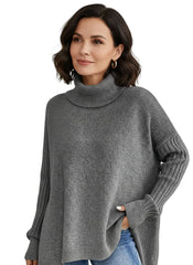 Naomi – Cozy Asymmetrical Turtleneck Sweater