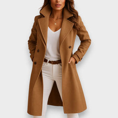 Mirella – Elegant Tailored Wool Coat