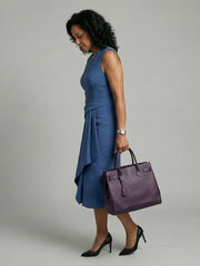 Oriel | Asymmetric Drape Midi Dress