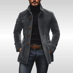 Marcus – Premium Corduroy Button-Up Coat
