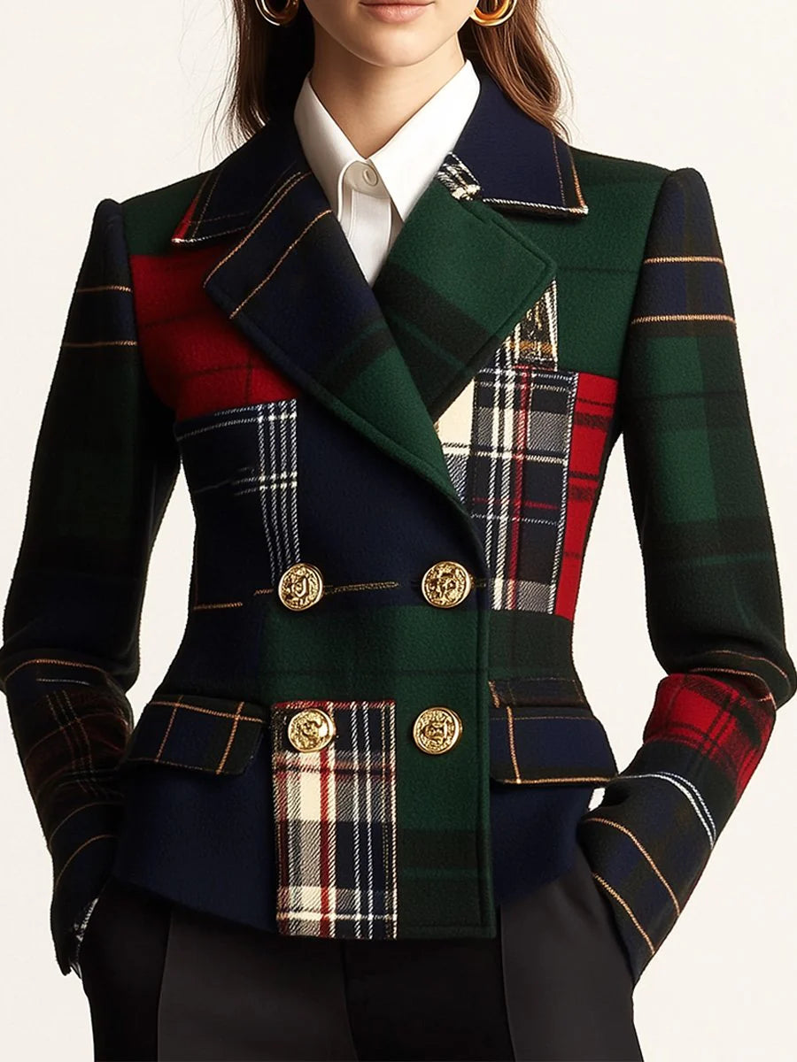 TRISHA – TAILORED PATCHWORK BLAZER