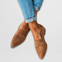 Layla - Pointed-Toe Penny Loafer