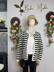 Mylah | Elegant Striped Cardigan