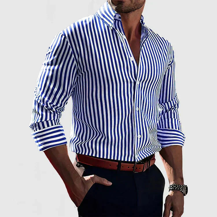 Gabriel – Classic Striped Button-Down Shirt