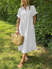 Celine – Relaxed Button-Down Shirt Dress