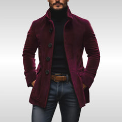 Marcus – Premium Corduroy Button-Up Coat