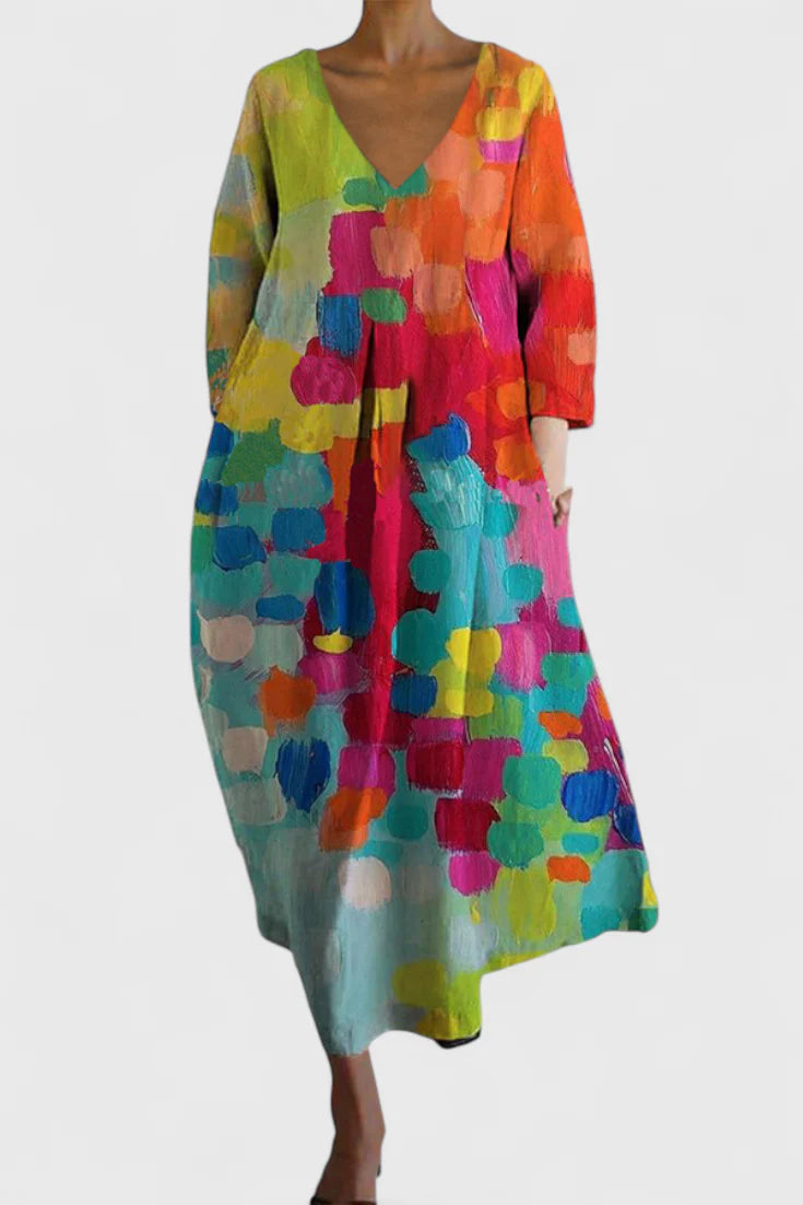 Naomi – Art Bloom Midi Dress