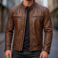 Ethan – Classic Motorstyle Faux Leather Jacket